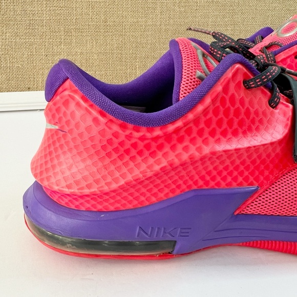 Nike KD 7 GS Color: Hyper Punch/Hyper Grape-Magnet Grey Size 7 Youth - Picture 7 of 13